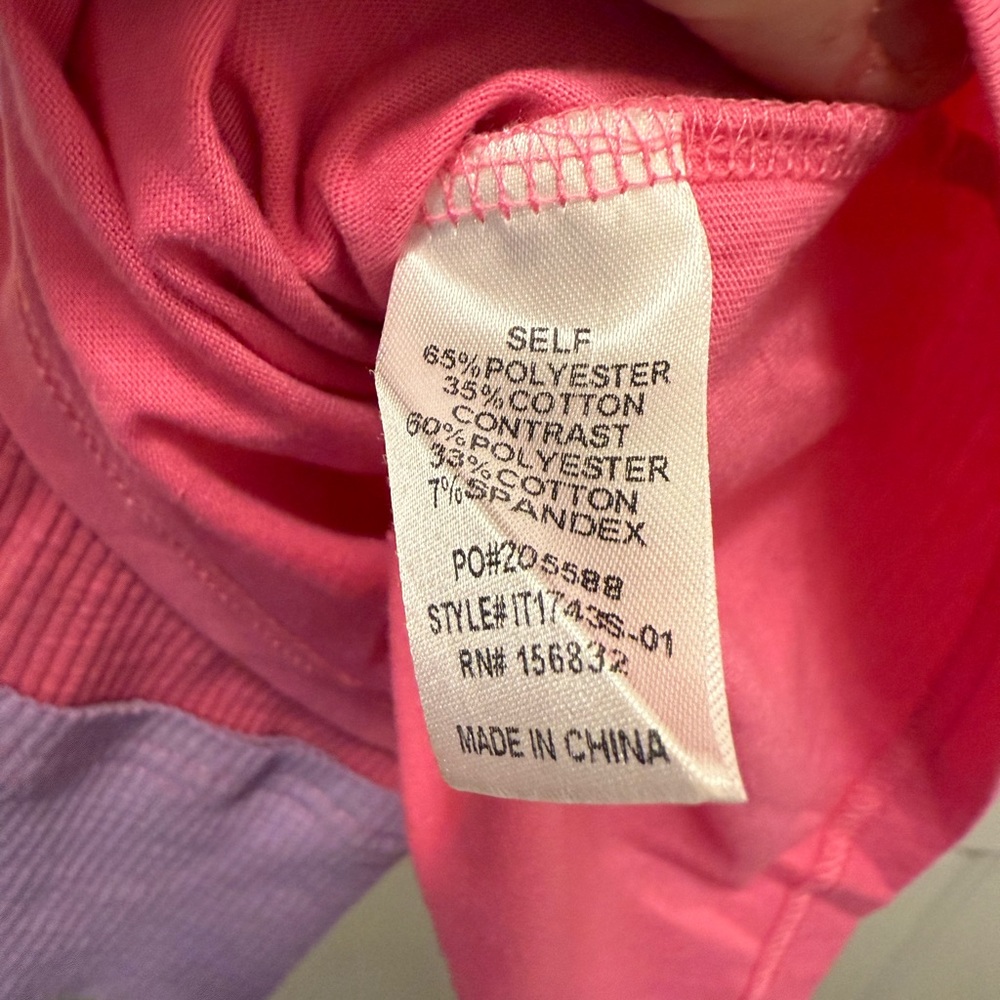 BiBi Pink Long Sleeve Top with Colorful Stripes - Picture 5 of 5